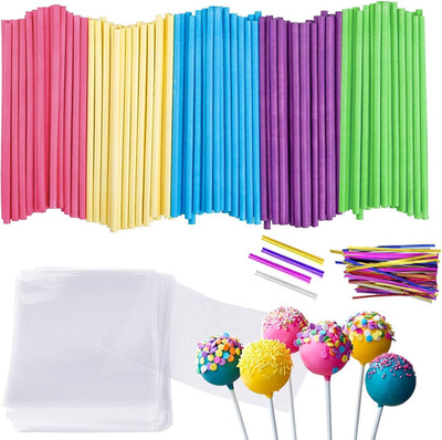 Cake Pop Stiel, 300 Stück 15 Cm Bunt Pop Sticks, Zur Herstellung Von Kuchenlutsc
