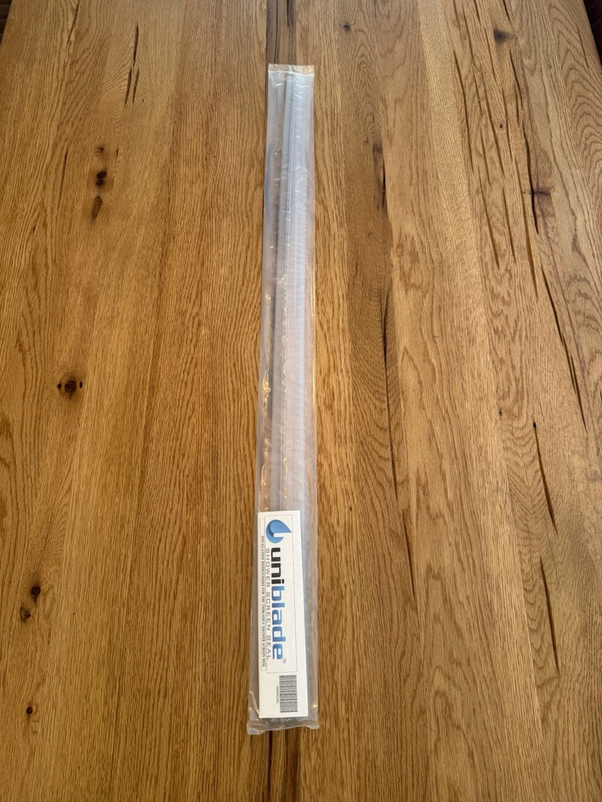 Uniblade Shower Screen Seal 900mm Universal Glass Door Seal Adjustable - New