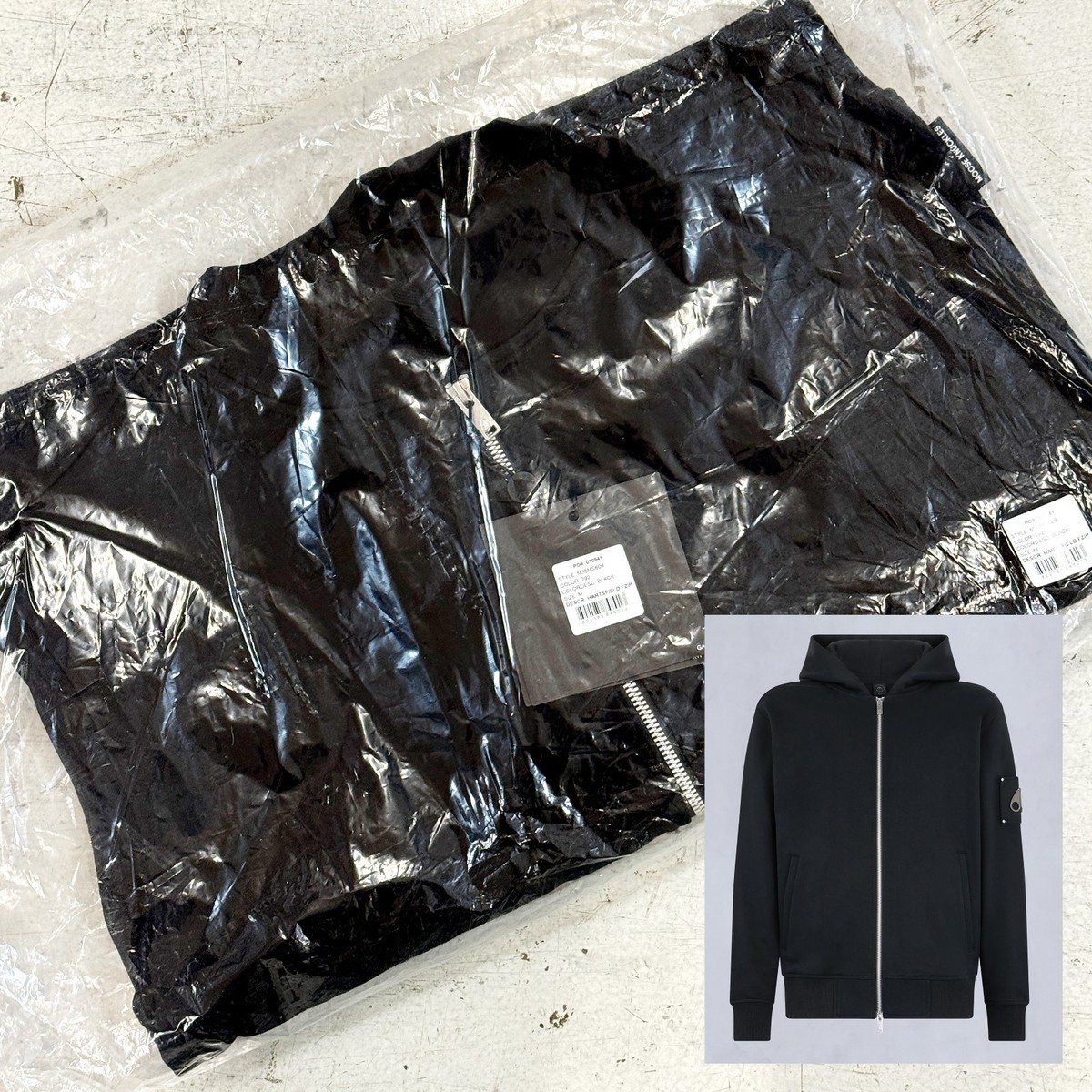 NEW* MEN MOOSE KNUCKLES HARTSFIELD ZIP-UP HOODIE BLACK (M35MS609