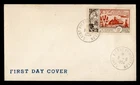 DR WHO 1954 FRENCH ST PIERRE & MIQUELON FDC LIBERATION ANIV R75603