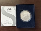 2007-W American Silver Eagle ASE Dollar UNC BURNISHED OGP - Actual Coin Pictured