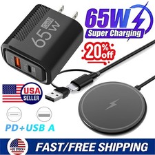 65W Wireless Charger Fast Charge Pad For Samsung Galaxy S26 Ultra S25 FE S24 S23