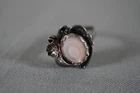 Vintage Native American Southwestern Sterling Silver MOP Pink Size 6