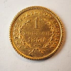 1850  $1 DOLLAR LIBERTY HEAD TYPE 1 GOLD COIN **DAMAGED** FREE SHIPPING! C1697
