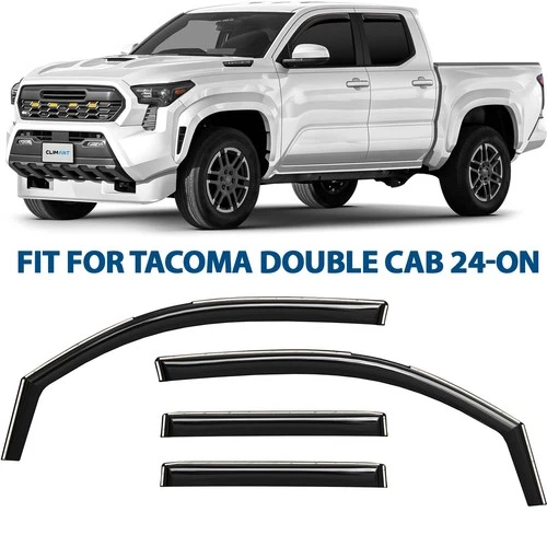 Rain Guards Vent Visors Shade for 2024-2025 Toyota Tacoma Double Cab