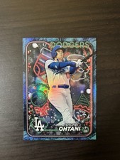 Shohei Ohtani 2024 Topps Holiday Blue Metallic Tree Holo Foil #H1 LA Dodgers MVP
