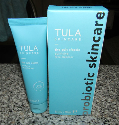 2 x Tula Skincare The Cult Classic Purifying Face Cleanser 1 oz Travel Size NEW
