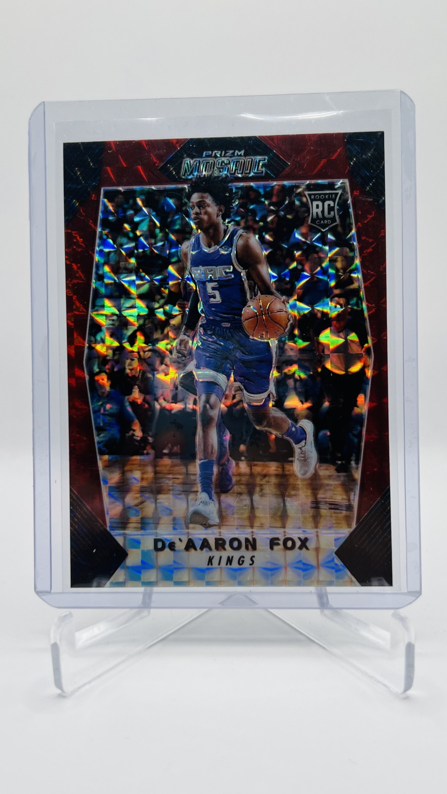 2017-18 Panini Prizm Mosaic - De'Aaron Fox #40 Red (RC) Sacramento Kings