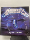 Metallica - Ride The Lightning Vinyl LP (Elektra) Plus Original 1984 Insert VG