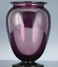 V.FINE ANTIQUE STEUBEN CARDER PERIOD AMETHYST MOLD 938 AMERICAN ART GLASS VASE
