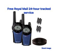 Cobra MT975 microTALK twin pack walkie-talkie two-way radio Belt clips Charger 