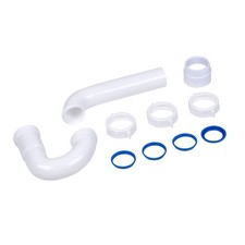 Dearborn P9703WBG 1-1/2" P-Trap with Threaded PVC Adapter, and Small, White