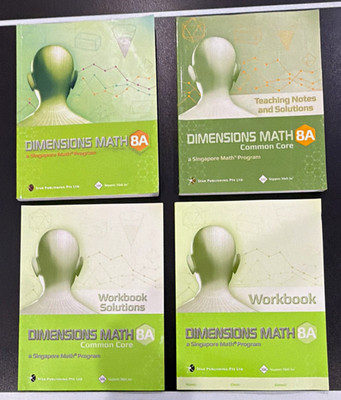 Singapore Math Dimensions Math 8A Full Set