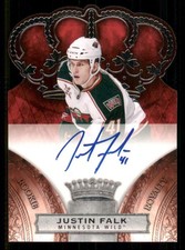 2010-11 Panini Crown Royale Justin Falk Rookie Auto 331/499 Minnesota Wild #153