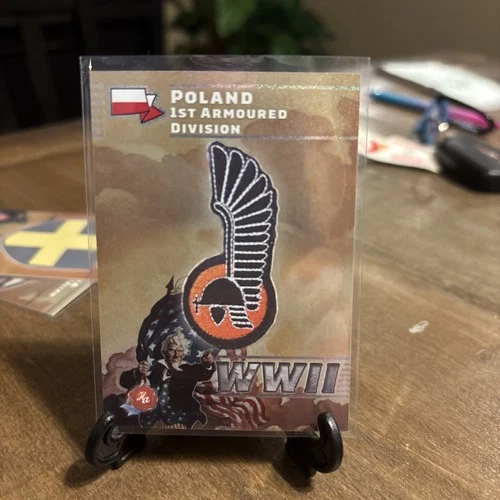 2025 Historic Autographs WW2 Poland 1st Armoured Division Insignia Insert /10