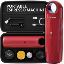Wonder Family Portable Espresso Red Machine Travel Camping Automatic Mini *NEW*