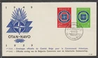 ✔️ BELGIUM BELGIE RARE FDC COVER NATO