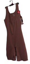 SKINNYGIRL Sz: Large SHAPING WYOB BODYSUIT 82 Nylon-18 Spandex BROWN NWT