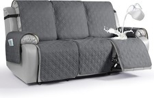 3 Seater Waterproof Recliner Sofa Cover Pet Couch Protector Non-Slip Washable