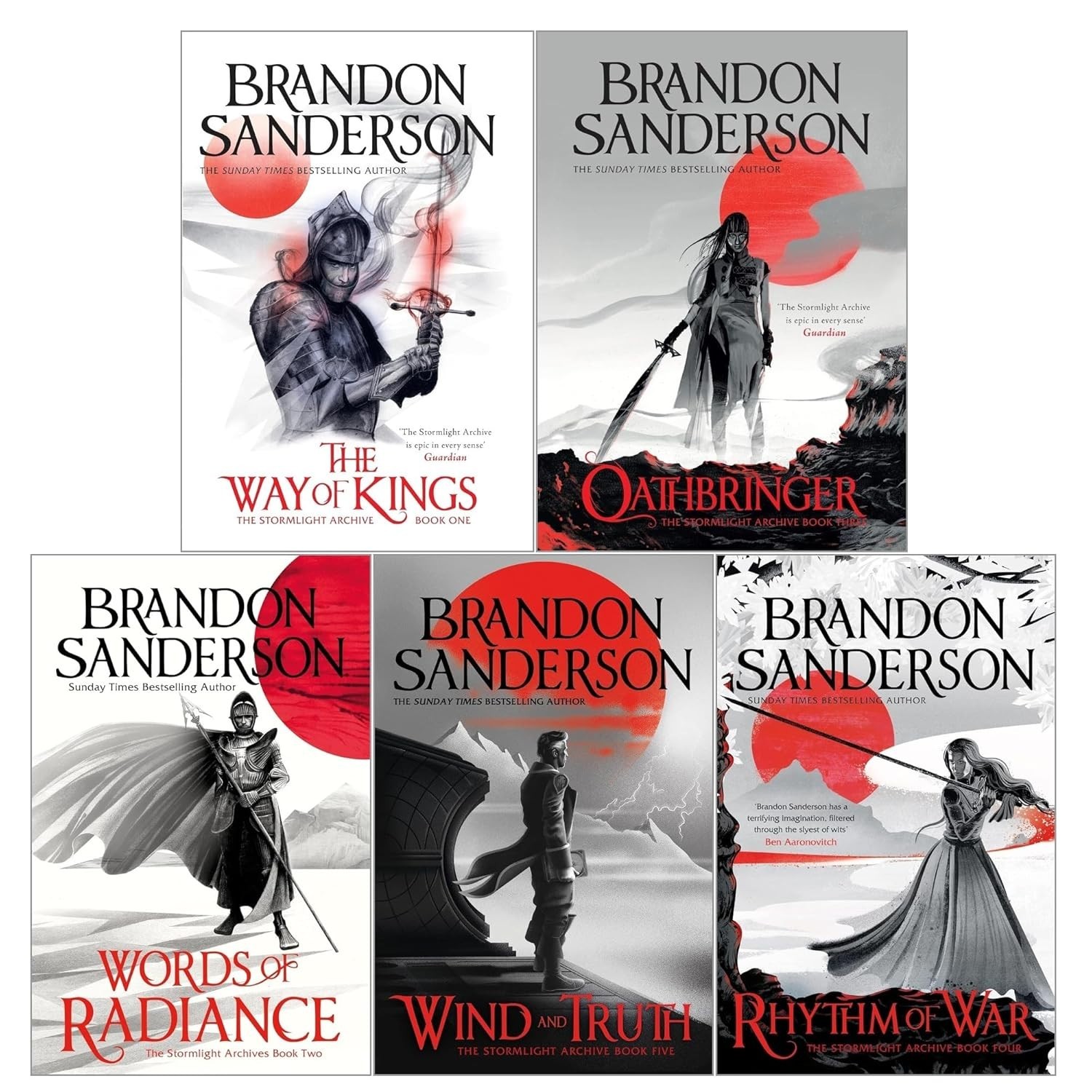 The Stormlight Archive Series 5 Books Collection Set by Brandon Sanderson Rhythm