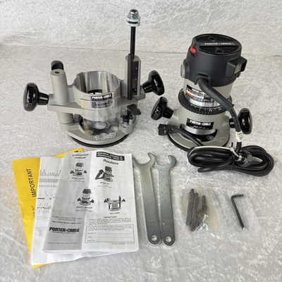 #ad Porter Cable 690LRVS Router Kit w Fixed amp; Plunge Bases New Unused $219.00