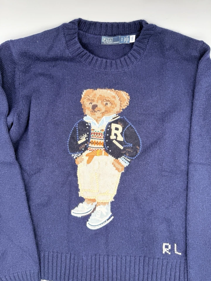 Polo Ralph Lauren Wool Cashmere Polo Bear Sweater - Image 2 of 3