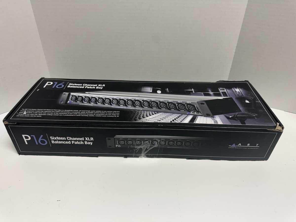 ART P16 16ch Balanced PatchBay パッチベイ ART P16 Rackmount Balanced XLR Patch Bay P16 B&H Photo Video