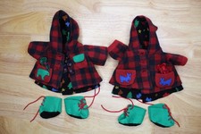 Muffy  Hoppy VanderBear  All Spruced Up  Outfit Lot   Both Complete   Used