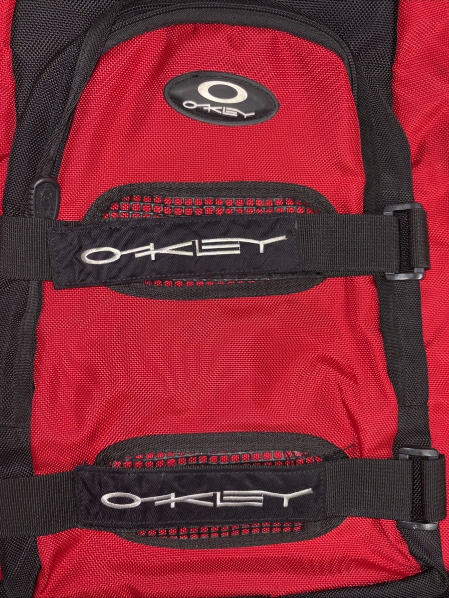 Oakley Icon Backpack 00s Y2K Vintage Used Red And Black does Have