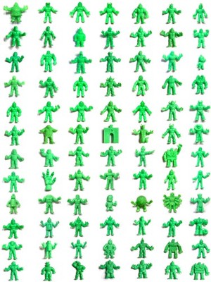 MUSCLE Men Green CHOOSE: Vintage 1980's Mattel M.U.S.C.L.E. Kinnikuman Figures