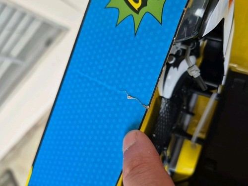 McFarlane DC Retro Batman '66 Batcycle with Side Car Villain's Lair Damaged Box - Picture 3 of 8