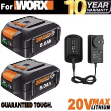 Pack For WORX 20V MAX Extend Lithium With Light Battery WA3520 WA3525 WA3575-US