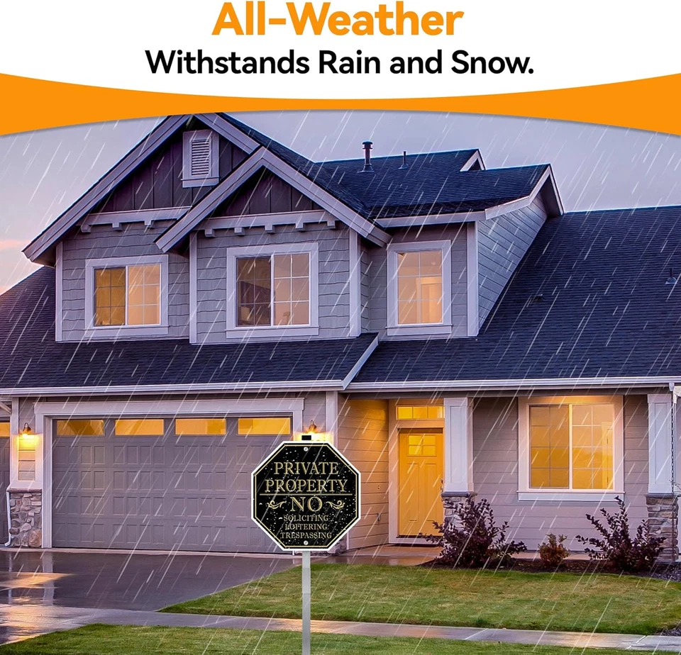 Знаки отсутствия вторжения частная собственность, знак отсутствия запроса для дома, 10 X 10 Inc - Изображение 4 из 4