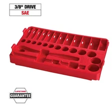 SAE PACKOUT Tray for 3/8″ Ratchet & Socket Accessory Kit – Heavy Duty Organizer