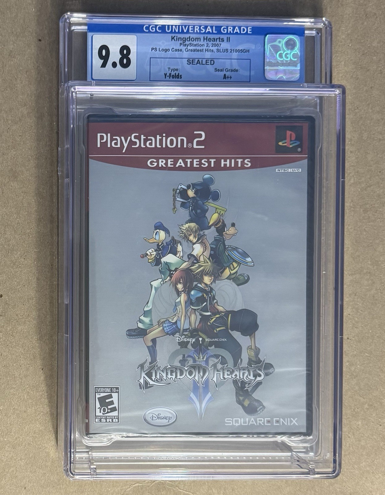 Kingdom Hearts II Sony PlayStation 2 PS2 Sealed New CGC 9.8 A++ Graded