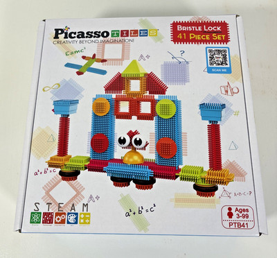 Picasso Tiles 41 Piece Multicolored Hedgehog Building Blocks Educational Fun Toy