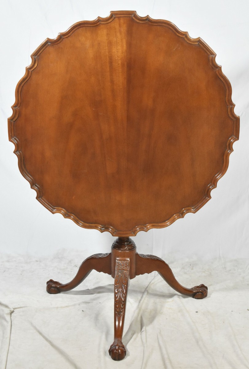 Baker HISTORIC CHARLESTON ティルトトップテーブル 猫脚 Baker 'Historic Charleston Reproduction' Mahogany Pie Crust