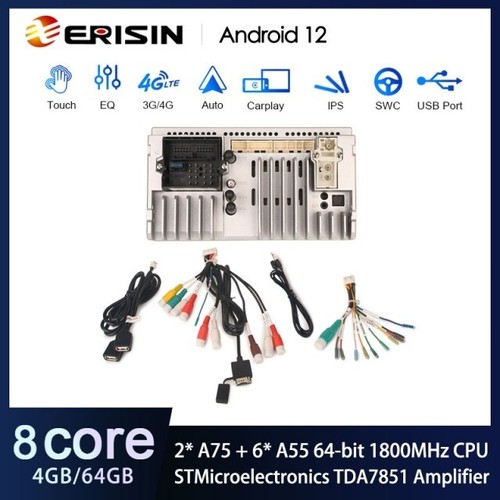 ERISIN ES8528V AUTORADIO GPS ANDROID 12 VW GOLF PASSAT TIGUAN Wi-Fi 4G Carplay - Imagen 8 de 9