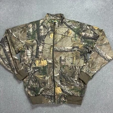 RealTree Jacket Adult Medium Brown Workwear Hunting Canvas Camo USA Coat Men