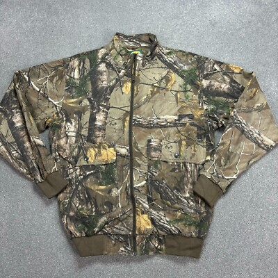 RealTree Jacke Erwachsene mittelbraun Arbeitskleidung Jagd Canvas Tarnmuster USA Mantel Herren