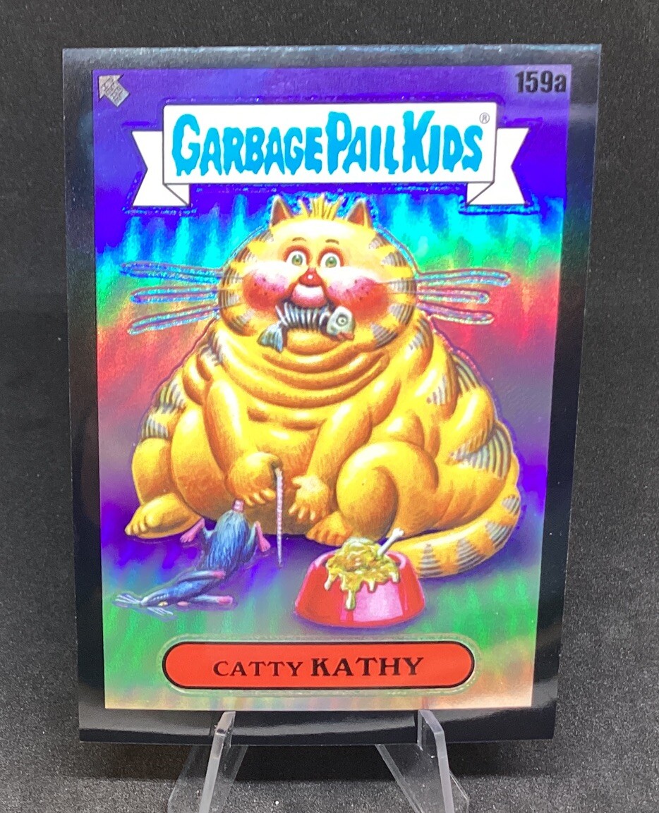 CATTY KATHY 159a  2021 Garbage Pail Kids Chrome 4 BLACK REFRACTOR 31/99
