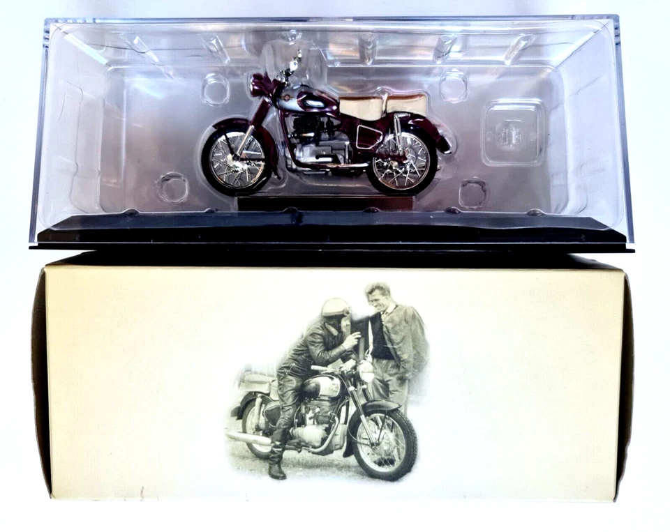 *** Simson 425 S *** Motorrad Moped 425 S rot DDR 1:24 ATLAS 7168101 NEU OVP *** - Bild 2 von 4