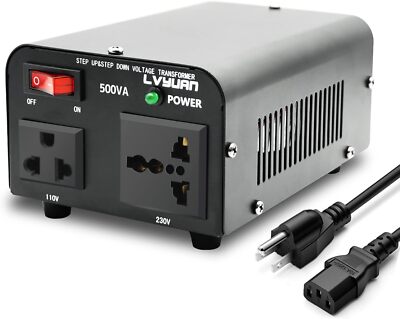 LVYUAN Voltage Transformer Converter 500 Watt Step Up/Down Convert from 110-120