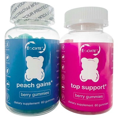 Gummies Combo Pack TopSupport & Peach Gains Gummies Workout Aid Women s Support