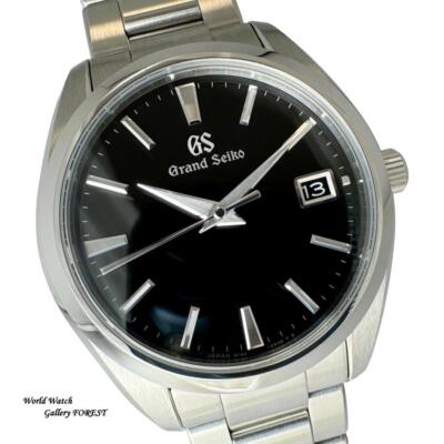 Grand Seiko Sbgv223 9F82-0Af0 Quartz Stainless Steel Black Grand Seiko Sbgv223 9F82-0Af0 Quartz Stainless Steel Black