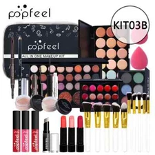 Makeup Kit Set Eyeshadow Eyeliner Brow Powder Lip Concealer Foundation Cosmetics
