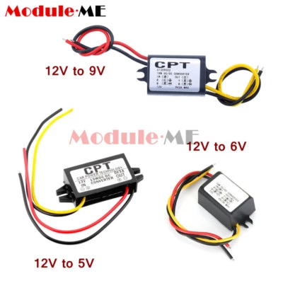 DC/DC 12V to 5V/6V/9V 3A 15W Converter Step Down 3A 15W Power Supply Module