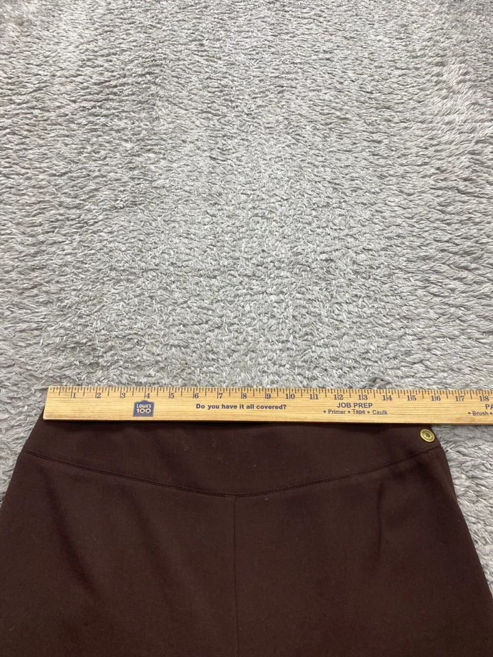 Брюки женские Ralph Lauren 8 коричневые шерстяные с высокой талией без застежек винтажные Y2K 90-е - Изображение 4 из 4