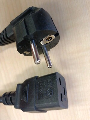 Europe Schuko CEE 7-7 Plug 16A 250V to IEC 60320 C19 Power Cord for ...