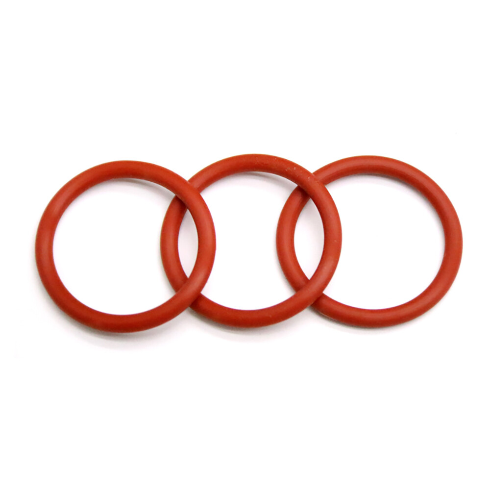 Red Food Grade O-Ring Silicone Rubber Metric 5.0mm Cross Section 18mm - 90mm OD